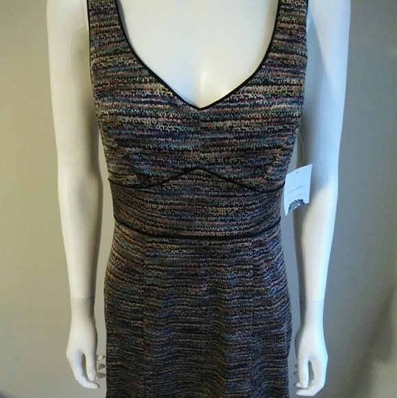 NWT Donna Morgan Mosaic Tile Colored Dress - Picture 2 of 8